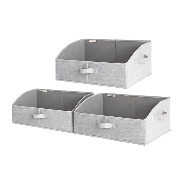 Closet Storage Bins, Trapezoid Storage Box, 3-Pack
