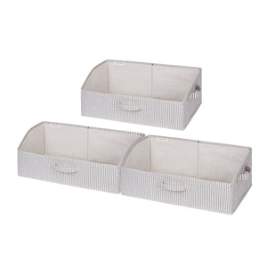 Closet Storage Bins, Trapezoid Storage Box, 3-Pack