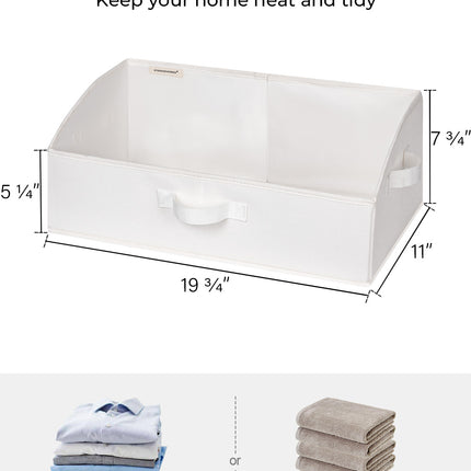 StorageWorks Closet Storage Bins, Trapezoid Storage Box, 3-Pack