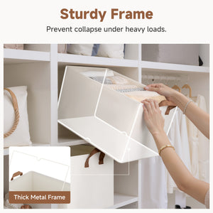 Storage Bins, Shelves Baskets for Organizing, 2 Pack