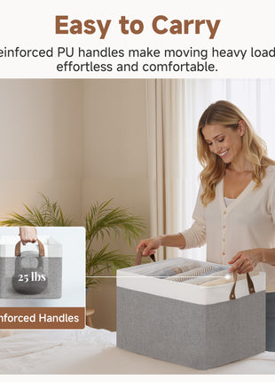 Storage Bins, Shelves Baskets for Organizing, 2 Pack