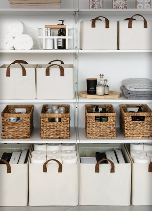 Storage Bins, Shelves Baskets for Organizing, 2 Pack