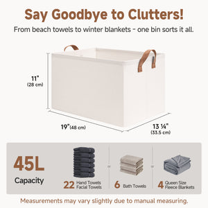 Storage Bins, Shelves Baskets for Organizing, 2 Pack