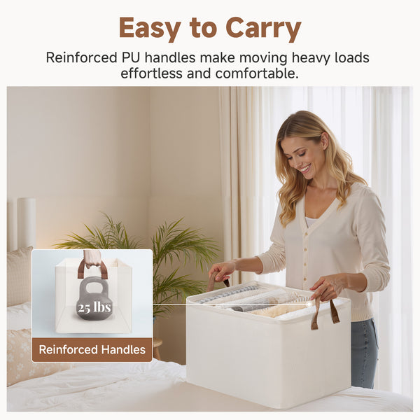 Storage Bins, Shelves Baskets for Organizing, 2 Pack