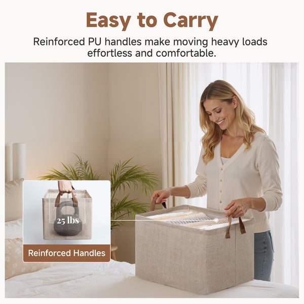 Storage Bins, Shelves Baskets for Organizing, 2 Pack