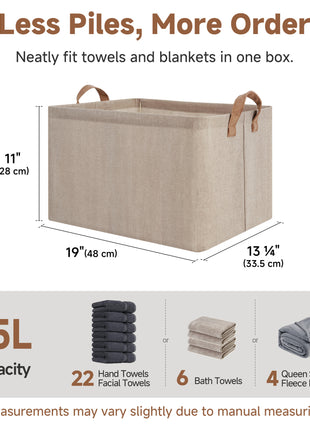 Storage Bins, Shelves Baskets for Organizing, 2 Pack