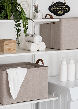 Storage Bins, Shelves Baskets for Organizing, 2 Pack