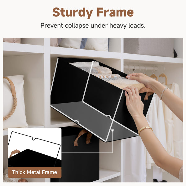 Storage Bins, Shelves Baskets for Organizing, 2 Pack