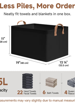 Storage Bins, Shelves Baskets for Organizing, 2 Pack