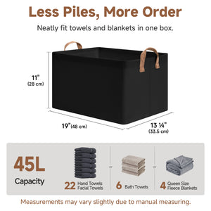 Storage Bins, Shelves Baskets for Organizing, 2 Pack