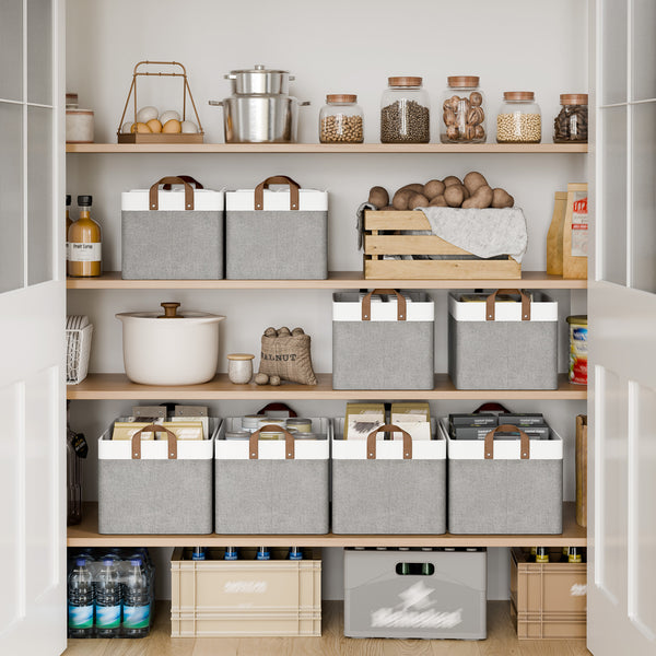 Storage Bins, Shelves Baskets for Organizing, 2 Pack