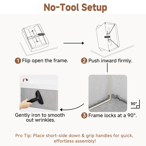 Storage Bins, Shelves Baskets for Organizing, 2 Pack