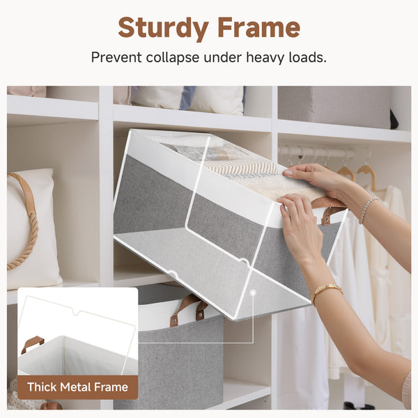 Storage Bins, Shelves Baskets for Organizing, 2 Pack