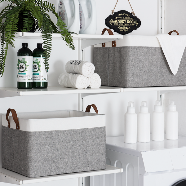 Storage Bins, Shelves Baskets for Organizing, 2 Pack