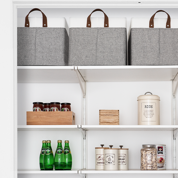 Storage Bins, Shelves Baskets for Organizing, 2 Pack