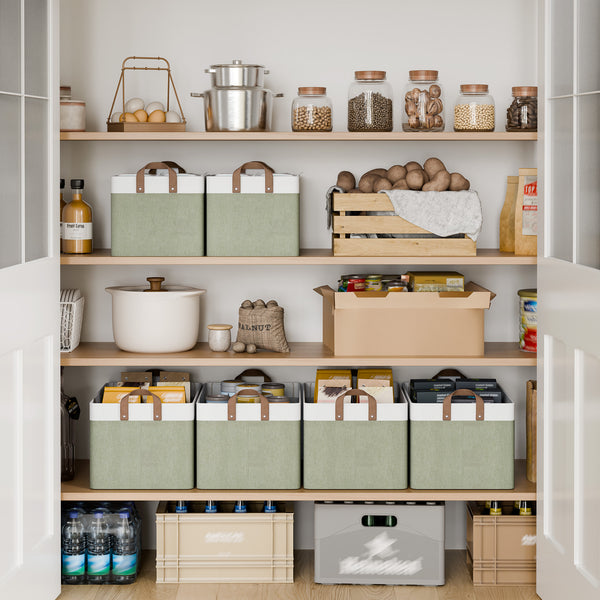 Storage Bins, Shelves Baskets for Organizing, 2 Pack