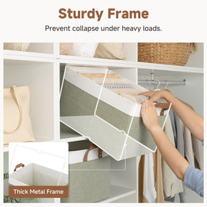 Storage Bins, Shelves Baskets for Organizing, 2 Pack