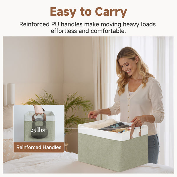 Storage Bins, Shelves Baskets for Organizing, 2 Pack