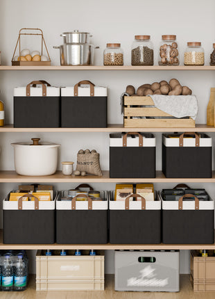 Storage Bins, Shelves Baskets for Organizing, 2 Pack