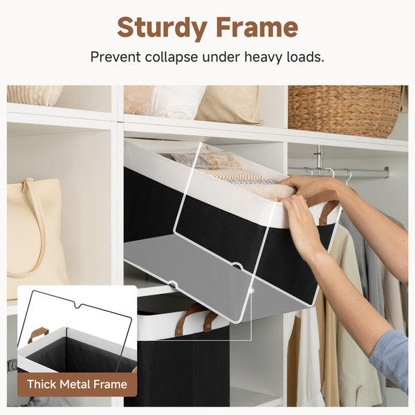 Storage Bins, Shelves Baskets for Organizing, 2 Pack