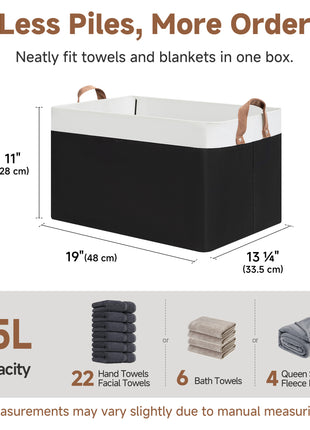 Storage Bins, Shelves Baskets for Organizing, 2 Pack