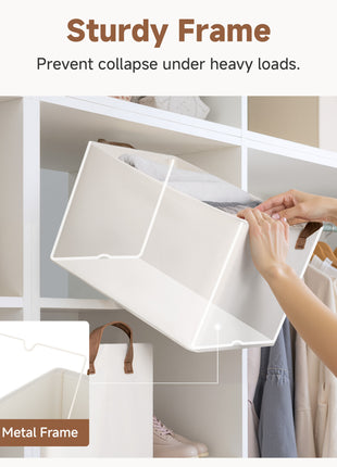 Storage Bins, Shelves Baskets for Organizing, 2 Pack