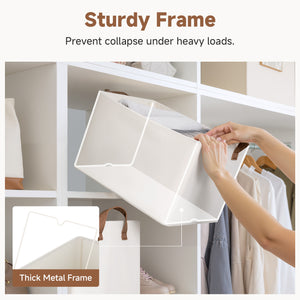 Storage Bins, Shelves Baskets for Organizing, 2 Pack