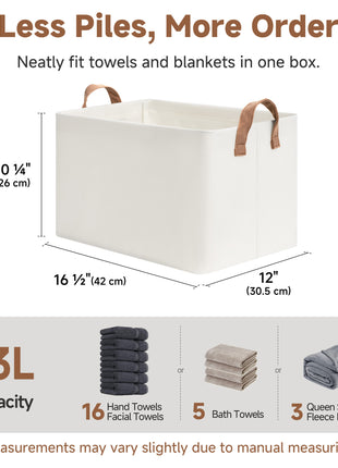Storage Bins, Shelves Baskets for Organizing, 2 Pack