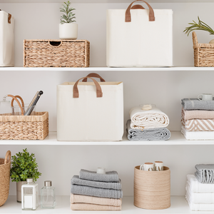 Storage Bins, Shelves Baskets for Organizing, 2 Pack