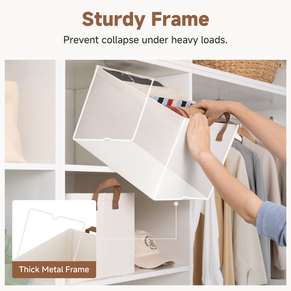 Storage Bins, Shelves Baskets for Organizing, 2 Pack