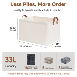 Storage Bins, Shelves Baskets for Organizing, 2 Pack