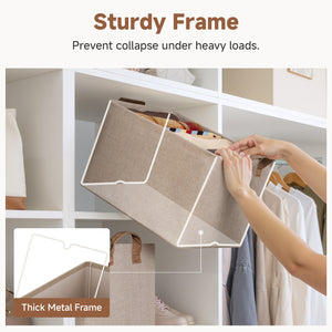 Storage Bins, Shelves Baskets for Organizing, 2 Pack