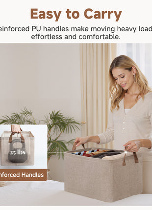 Storage Bins, Shelves Baskets for Organizing, 2 Pack