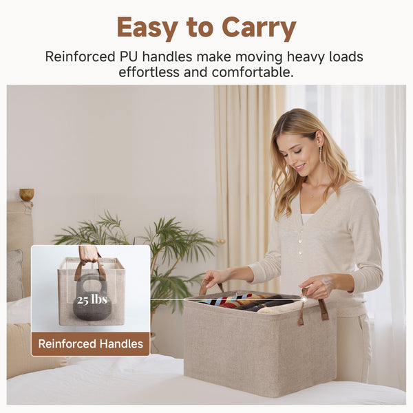 Storage Bins, Shelves Baskets for Organizing, 2 Pack