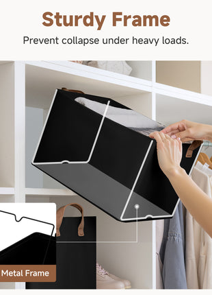 Storage Bins, Shelves Baskets for Organizing, 2 Pack