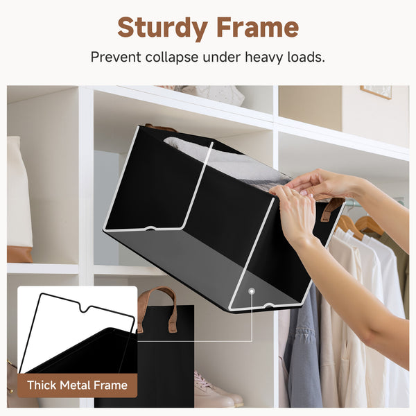 Storage Bins, Shelves Baskets for Organizing, 2 Pack