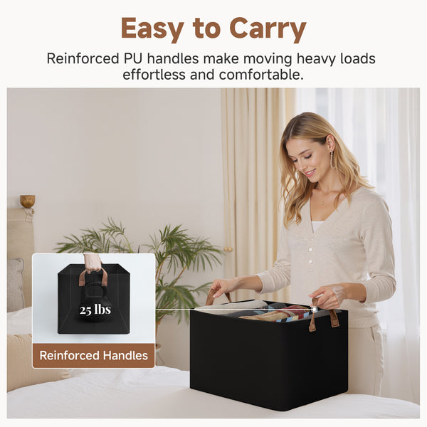 Storage Bins, Shelves Baskets for Organizing, 2 Pack