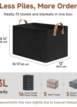 Storage Bins, Shelves Baskets for Organizing, 2 Pack