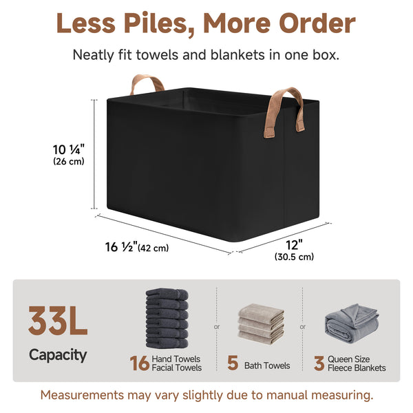 Storage Bins, Shelves Baskets for Organizing, 2 Pack