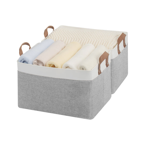 Storage Bins, Shelves Baskets for Organizing, 2 Pack