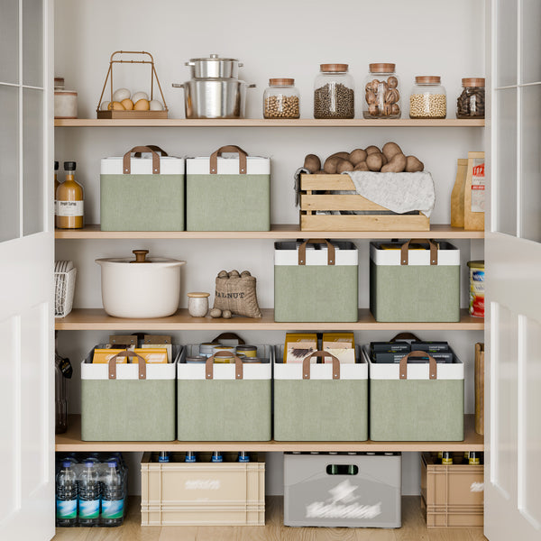 Storage Bins, Shelves Baskets for Organizing, 2 Pack