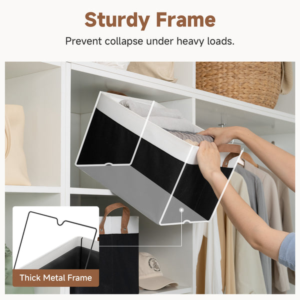 Storage Bins, Shelves Baskets for Organizing, 2 Pack