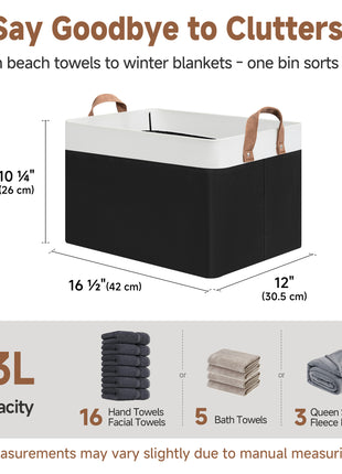 Storage Bins, Shelves Baskets for Organizing, 2 Pack