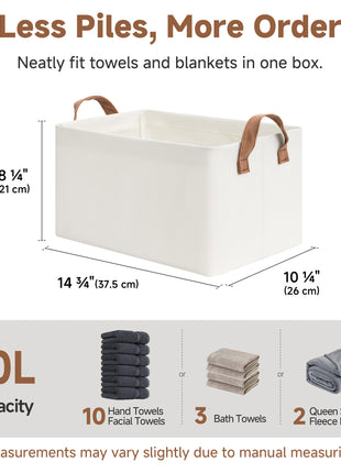 Storage Bins, Shelves Baskets for Organizing, 2 Pack