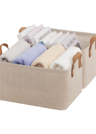 Storage Bins, Shelves Baskets for Organizing, 2 Pack