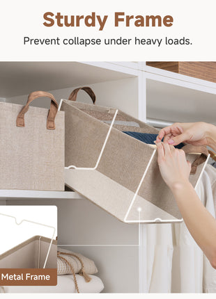 Storage Bins, Shelves Baskets for Organizing, 2 Pack