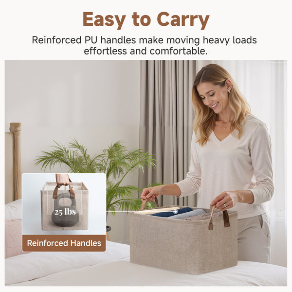 Storage Bins, Shelves Baskets for Organizing, 2 Pack