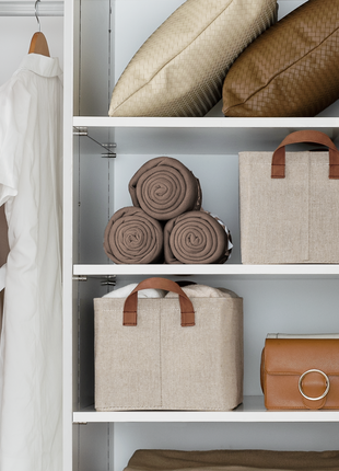 Storage Bins, Shelves Baskets for Organizing, 2 Pack