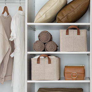 Storage Bins, Shelves Baskets for Organizing, 2 Pack