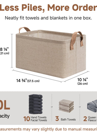 Storage Bins, Shelves Baskets for Organizing, 2 Pack